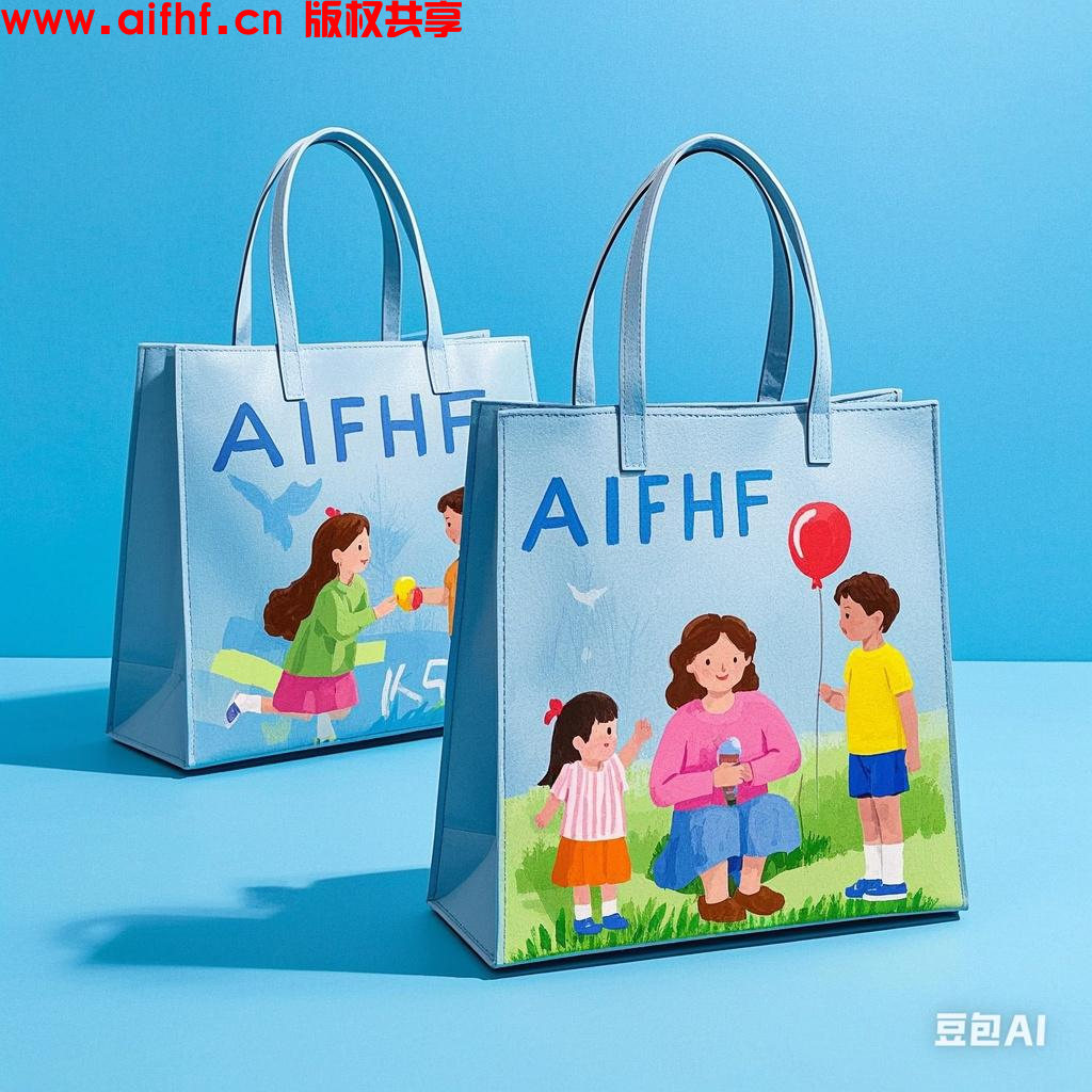 AIFHF:亲子手提袋奖品绘画设计(AI创作)
