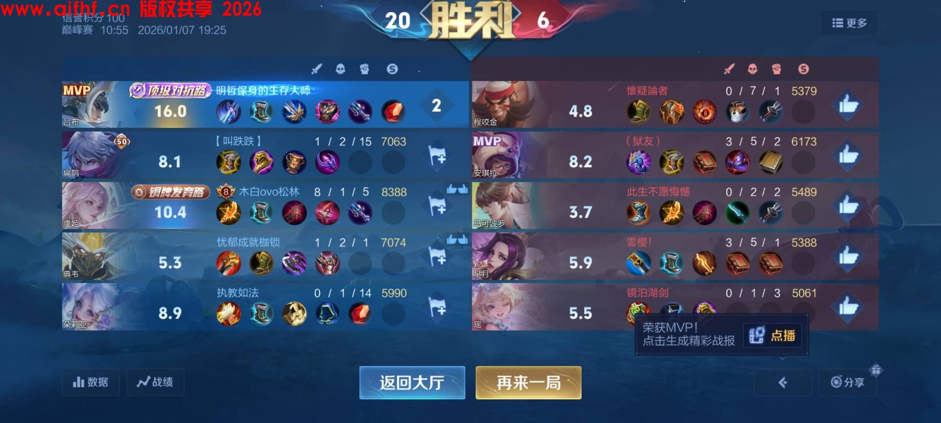 也想给你爱:王者荣耀顶级对抗路