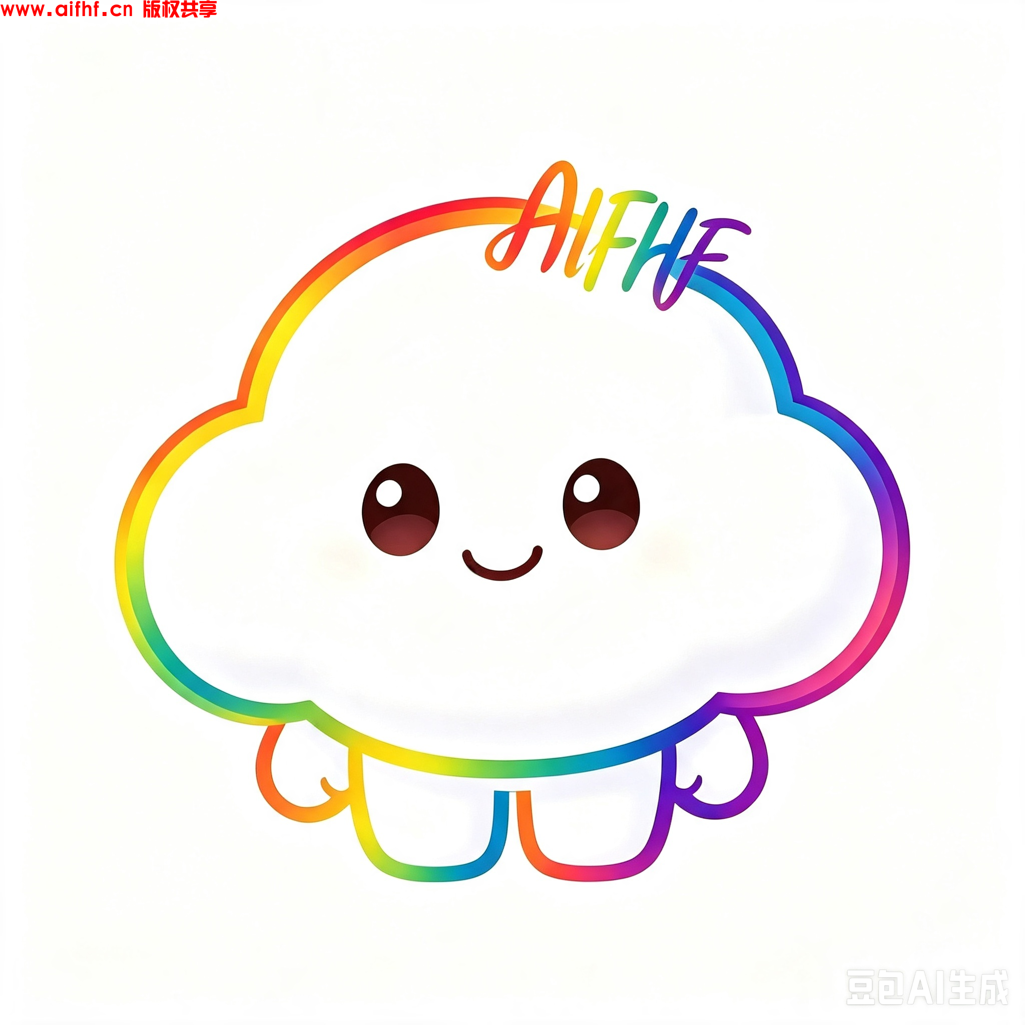 AIFHF:吉祥物表情包组展示(AI共同创作)